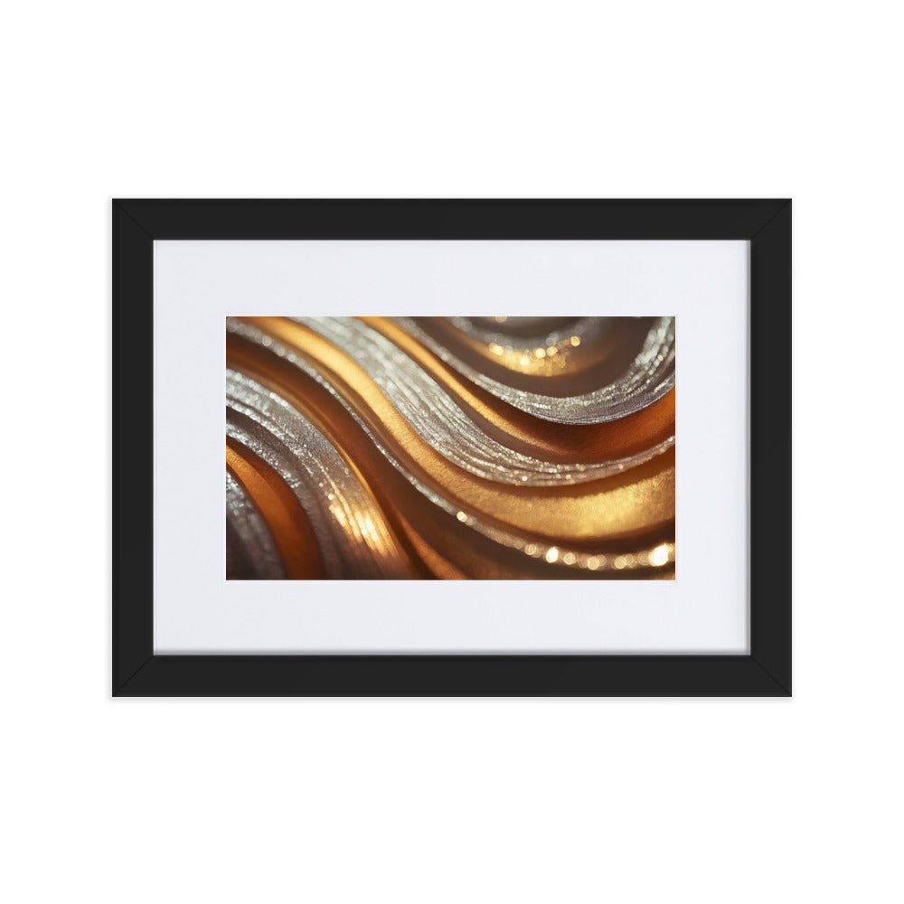 Winter Gold IV - Framed Poster With Mat