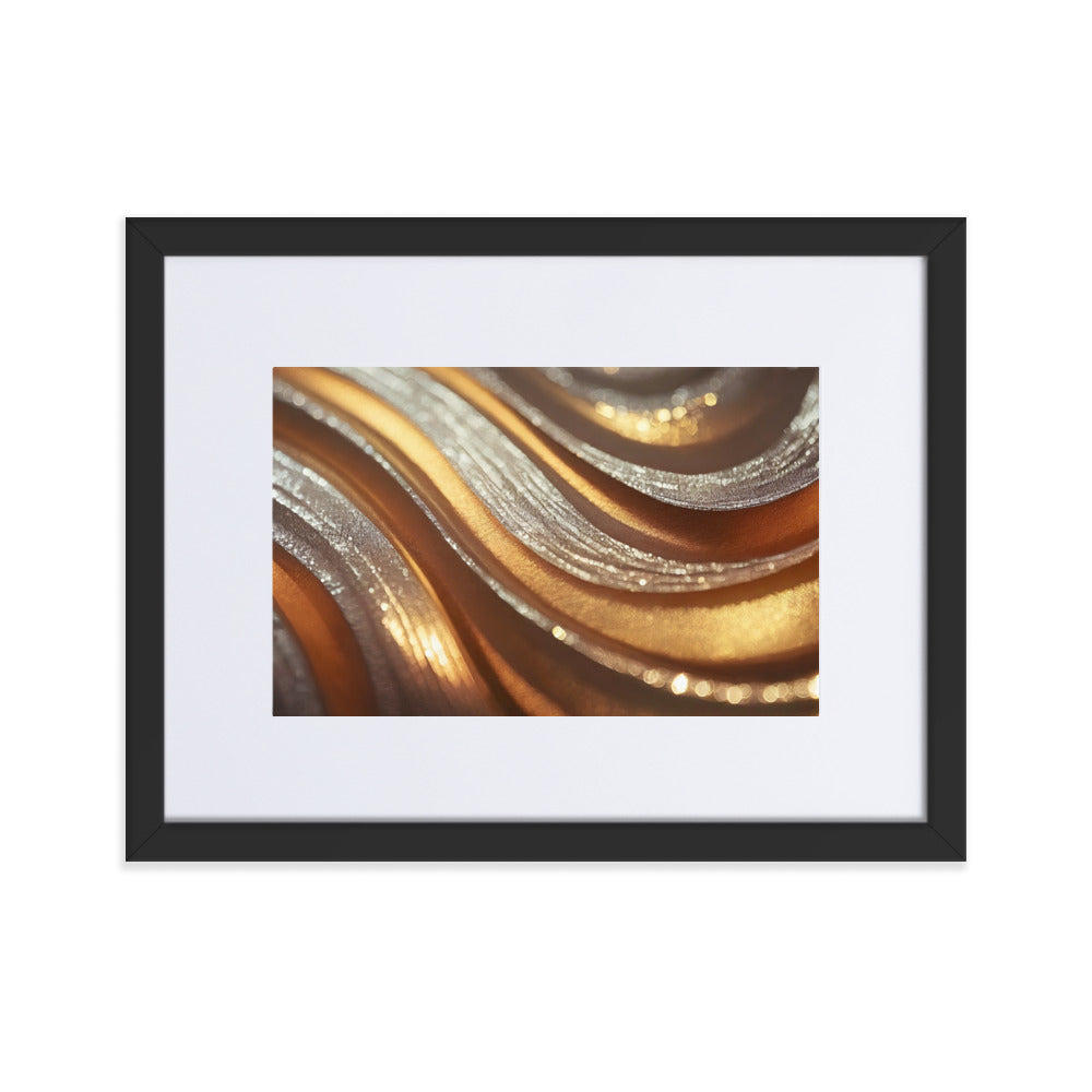 Winter Gold IV - Framed Poster With Mat