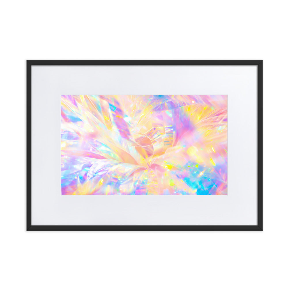 Holographic Delight II - Framed Poster With Mat