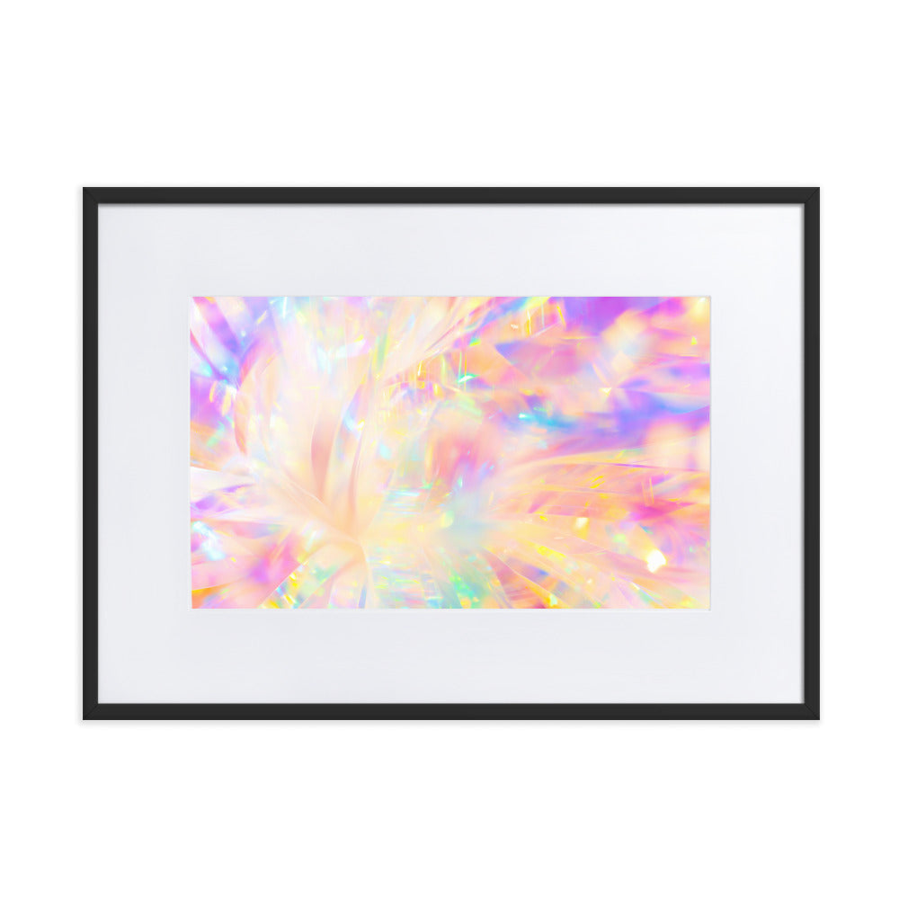 Holographic Delight IV - Framed Poster With Mat