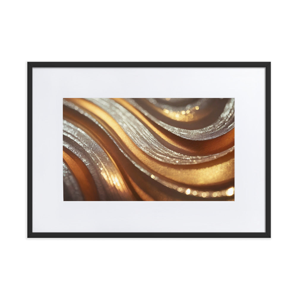 Winter Gold IV - Framed Poster With Mat