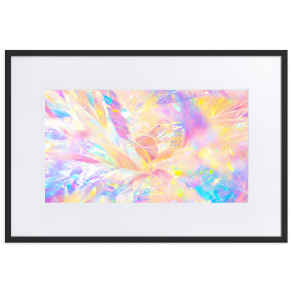 Holographic Delight II - Framed Poster With Mat