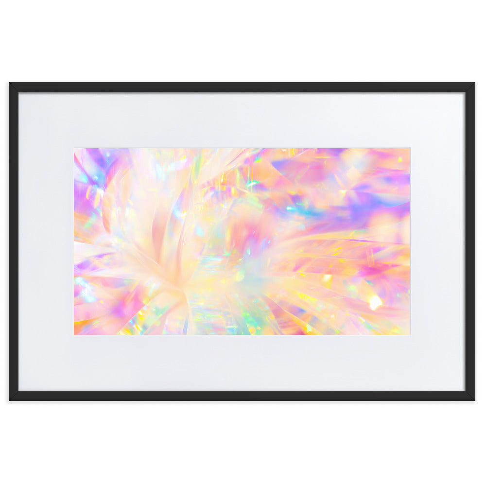 Holographic Delight IV - Framed Poster With Mat