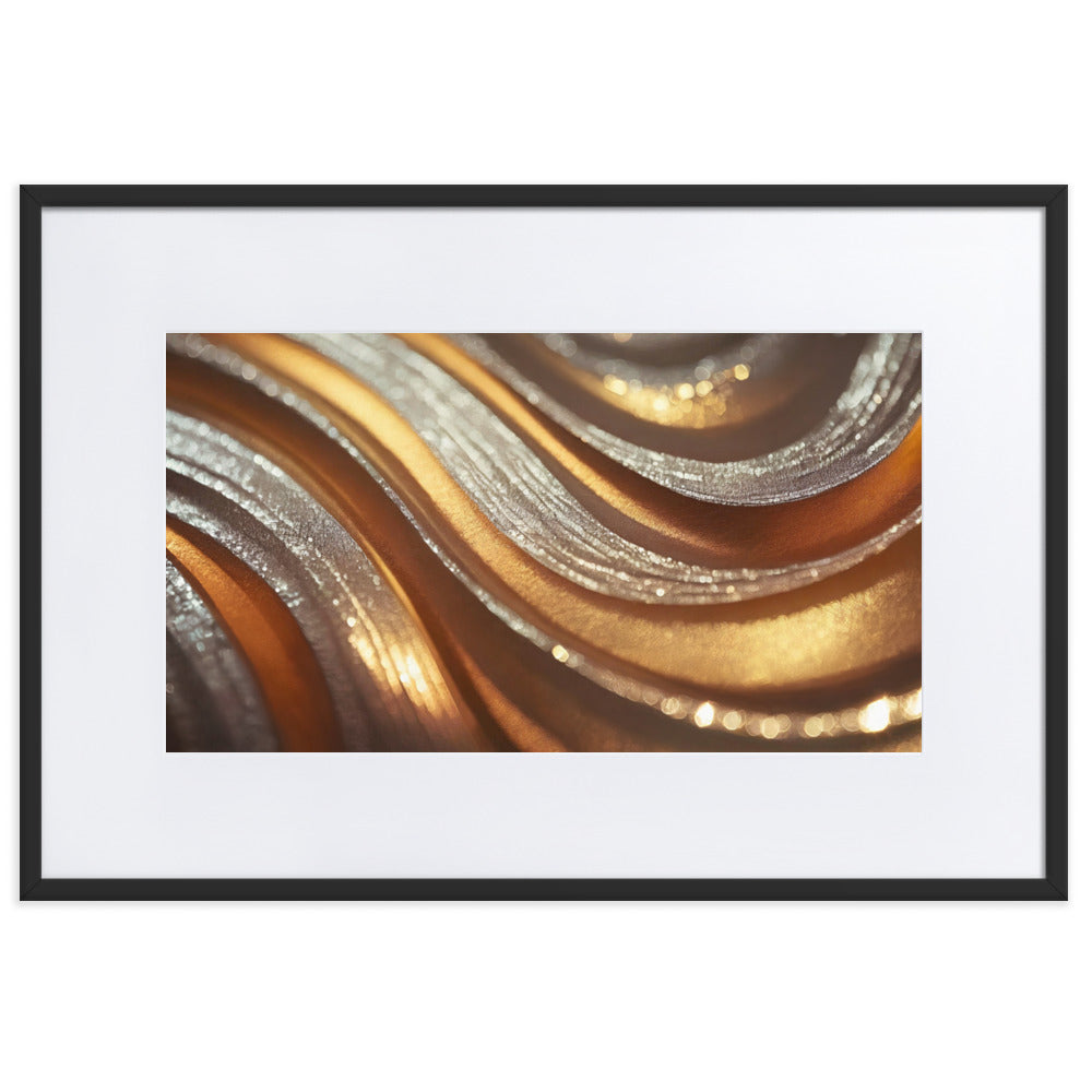 Winter Gold IV - Framed Poster With Mat