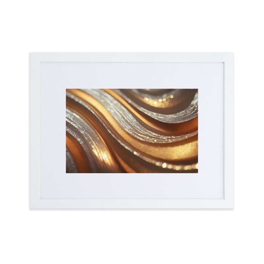 Winter Gold IV - Framed Poster With Mat