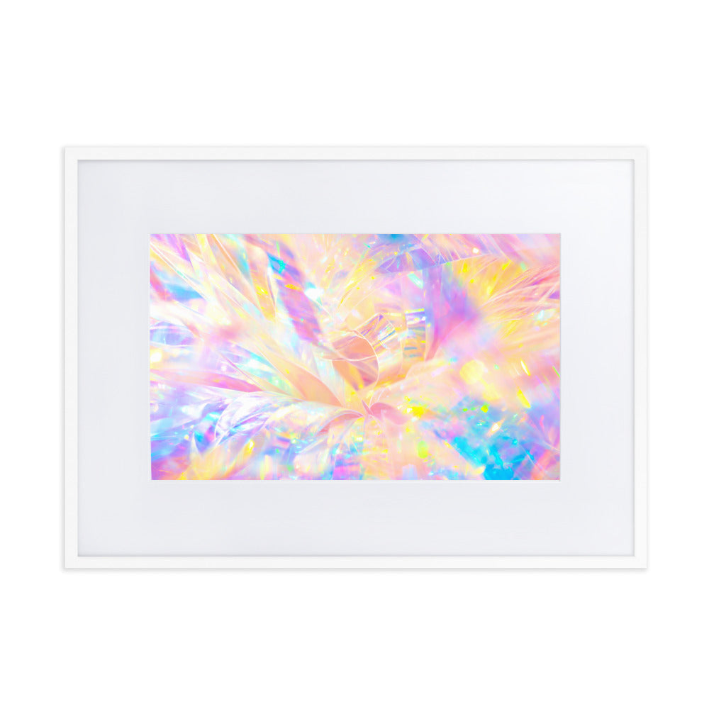 Holographic Delight II - Framed Poster With Mat