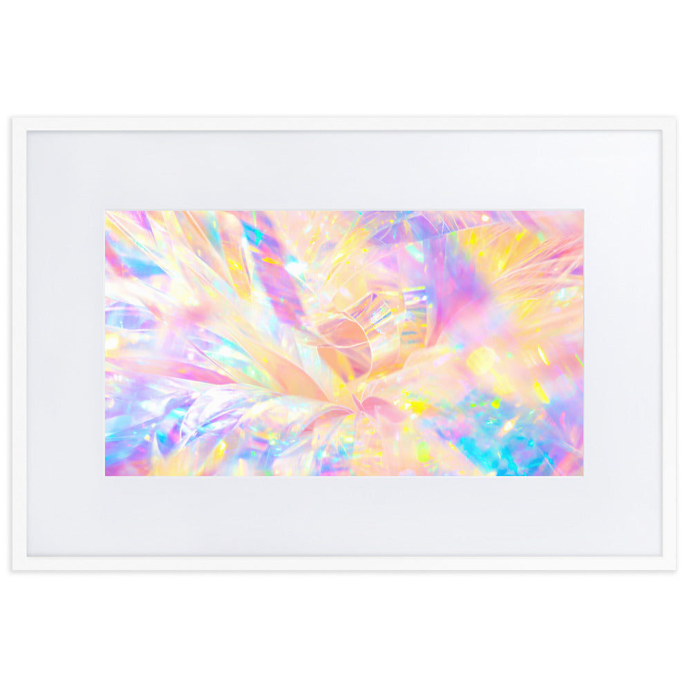 Holographic Delight II - Framed Poster With Mat