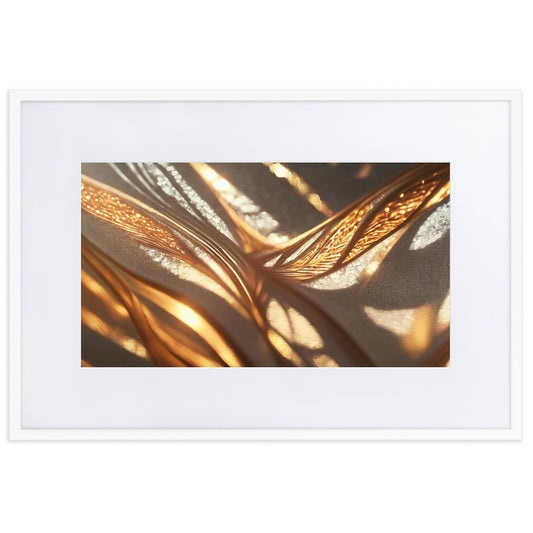 Winter Gold III - Framed Poster With Mat